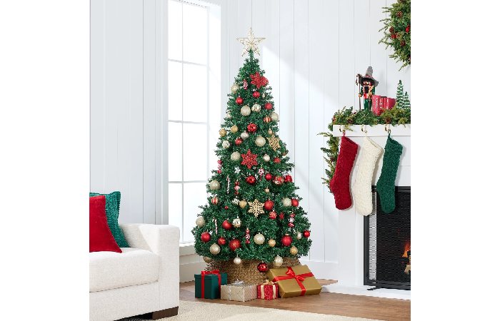 Best Choice Products 6ft Premium Hinged Artificial Christmas