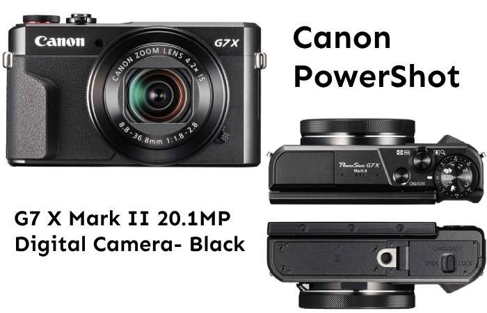 Canon PowerShot G7 X Mark II 20.1MP Digital Camera- Black