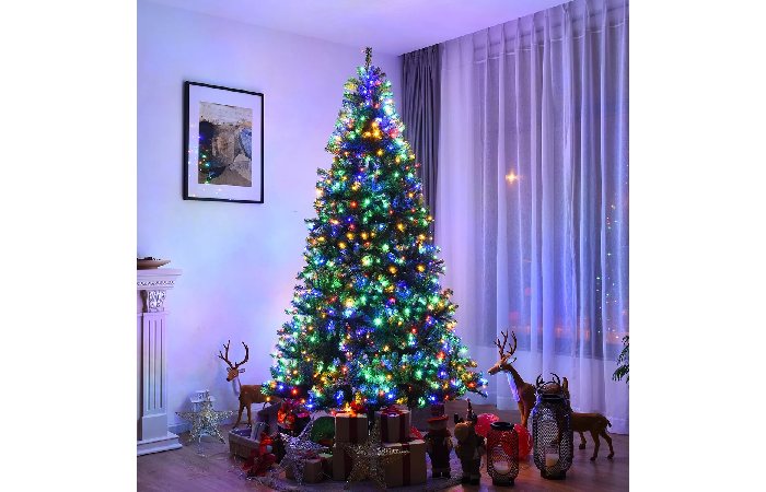 Costway 8Ft Prelit Artificial Christmas Tree