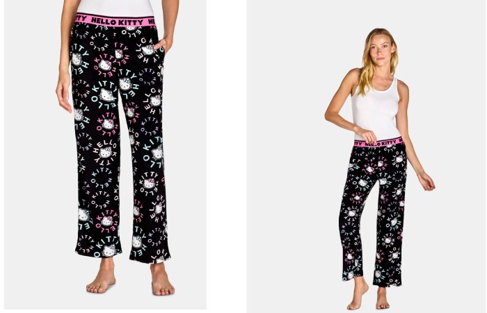 Hello Kitty Women's Velour Sleep Pants