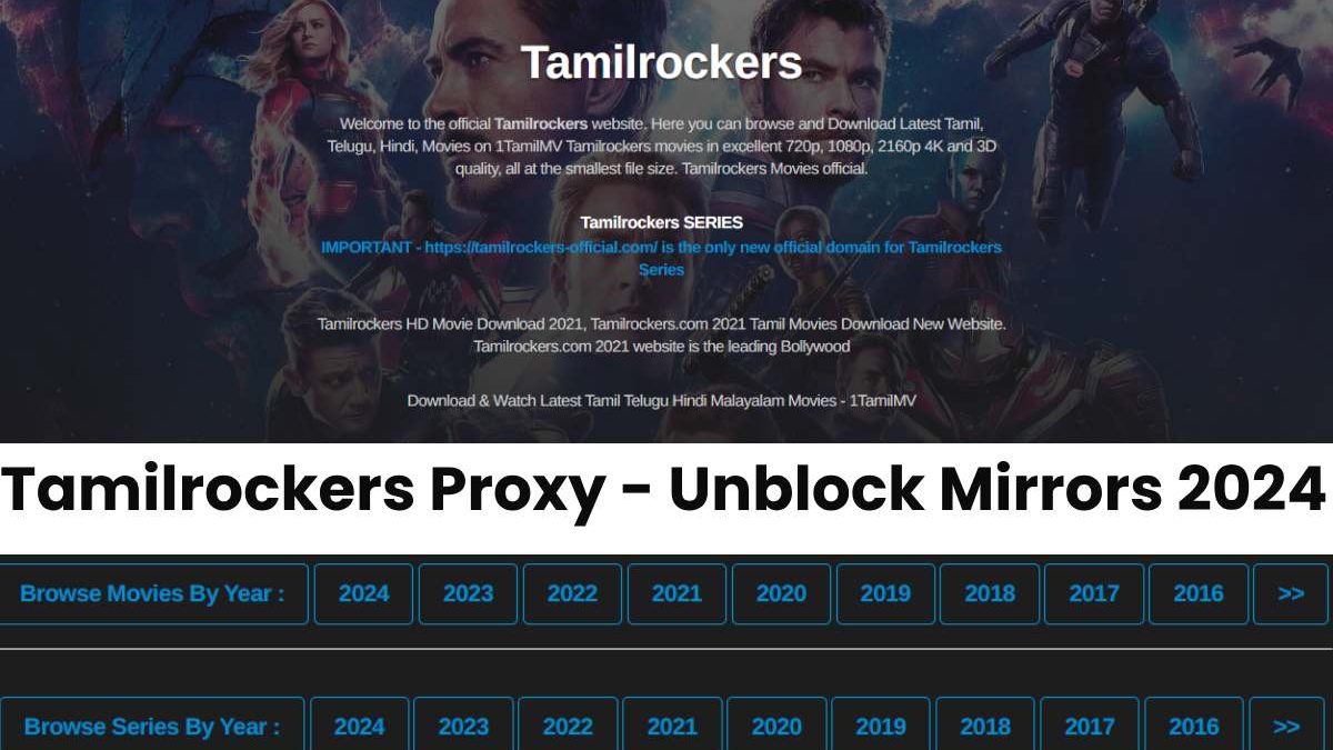 Tamilrockers Proxy – Unblock Mirrors 2025 Updated [All Working]